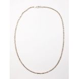 A 9 carat gold spiral link necklace 8.8g