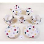 An Emma Bridgewater nine piece childs tea set