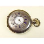 A silver pocket watch by Kendal and Dent - a/f