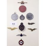 Various RAF sweetheart brooches and badges etc