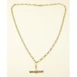 A 9 carat gold chain necklace 3.3g