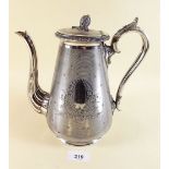 A James Dixon silver plated coffee pot