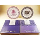 Two Wedgwood limited edition plates relating to canals - The Ellesmere Port Boat Museum and The
