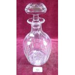 A Victorian decanter and stopper