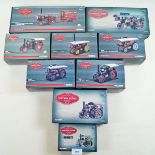 A group of nine Vintage Glory Corgi Traction engines including a Fowler B6 Showmans Locomotive 80101