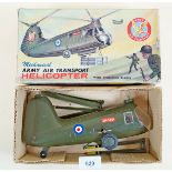 A Marx mechanical Army Air Transport Helicopter - boxed