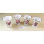 Four small Royal Crown Derby vases