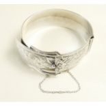 A Victorian silver bangle