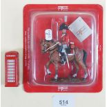 A Del Prado model of an 1812 officer of the British 5th Dragoon Guards, in packaging with