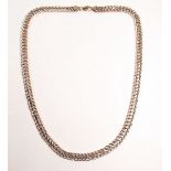 A 9k gold fancy link necklace 11g