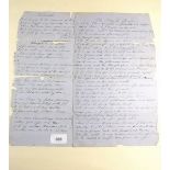 A Soldiers Pardon - late 19th or early 20th century handwritten poem