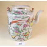 A late 19th century Cantonese tea pot