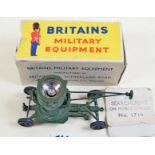 A Britains military equipment No1718 searchlight on mobile chassis with bulb - boxed