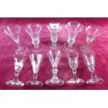 Ten sherry glasses - matched