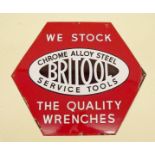 A 'Britool Service Tools' enamel sign
