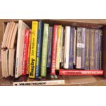 A large quantity of Rugby books including Rothmans year books