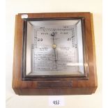 A rectangular barometer by Pleasance and Harper of Hereford