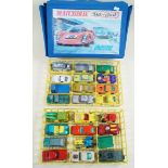 Twenty four Matchbox vehicles in Matchbox case