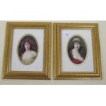 Two framed Tucks postcards of beauties