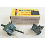 A Britains military equipment No2173 B.A.T Gun - boxed, plus a Twenty Five Pounder gun - unboxed