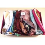 A box of vintage scarves