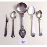 A selection of Scandinavian silver spoons