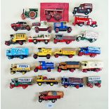 A group of twenty four Matchbox Models of Yesteryear Commercial and Steam vehicles - various