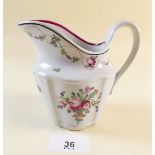 A Newhall creamer jug pattern #241 c.1800, silver shade