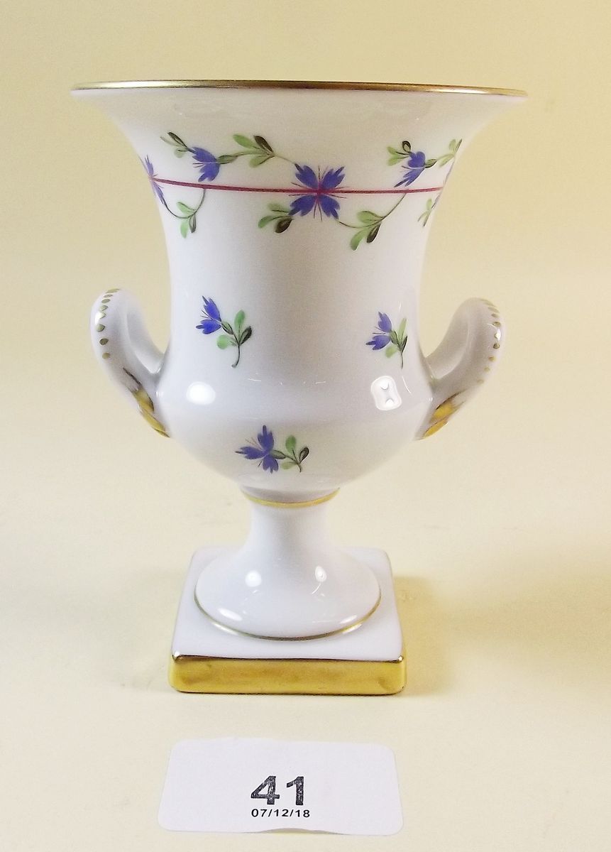 A Herend hand painted vase