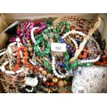 A box of costume jewellery