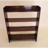 An oak 1930's open bookcase