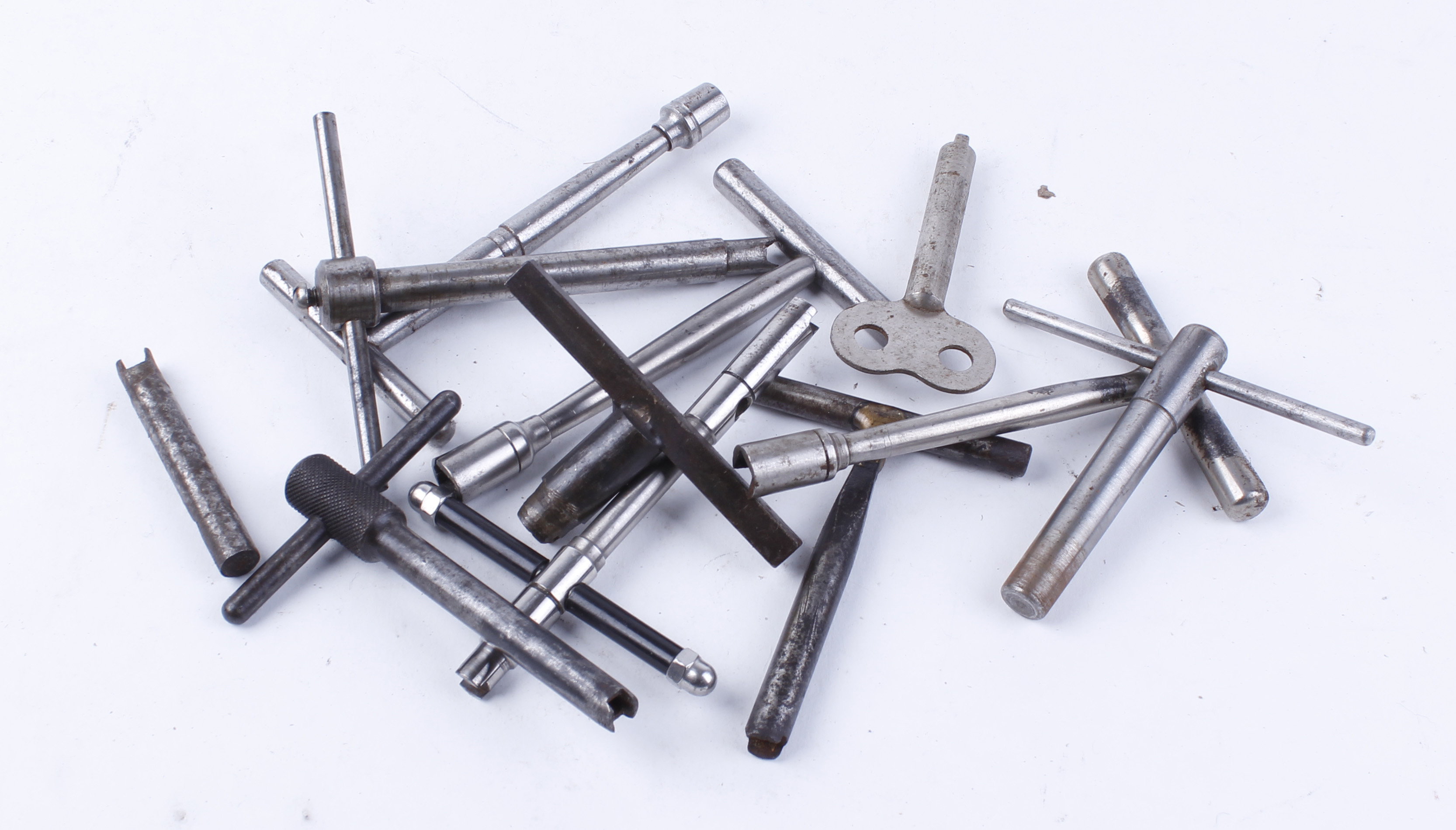 Eight various percussion nipple keys