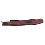 Canvas and leather fleece lined rifle slip (max. internal length 46½ ins)