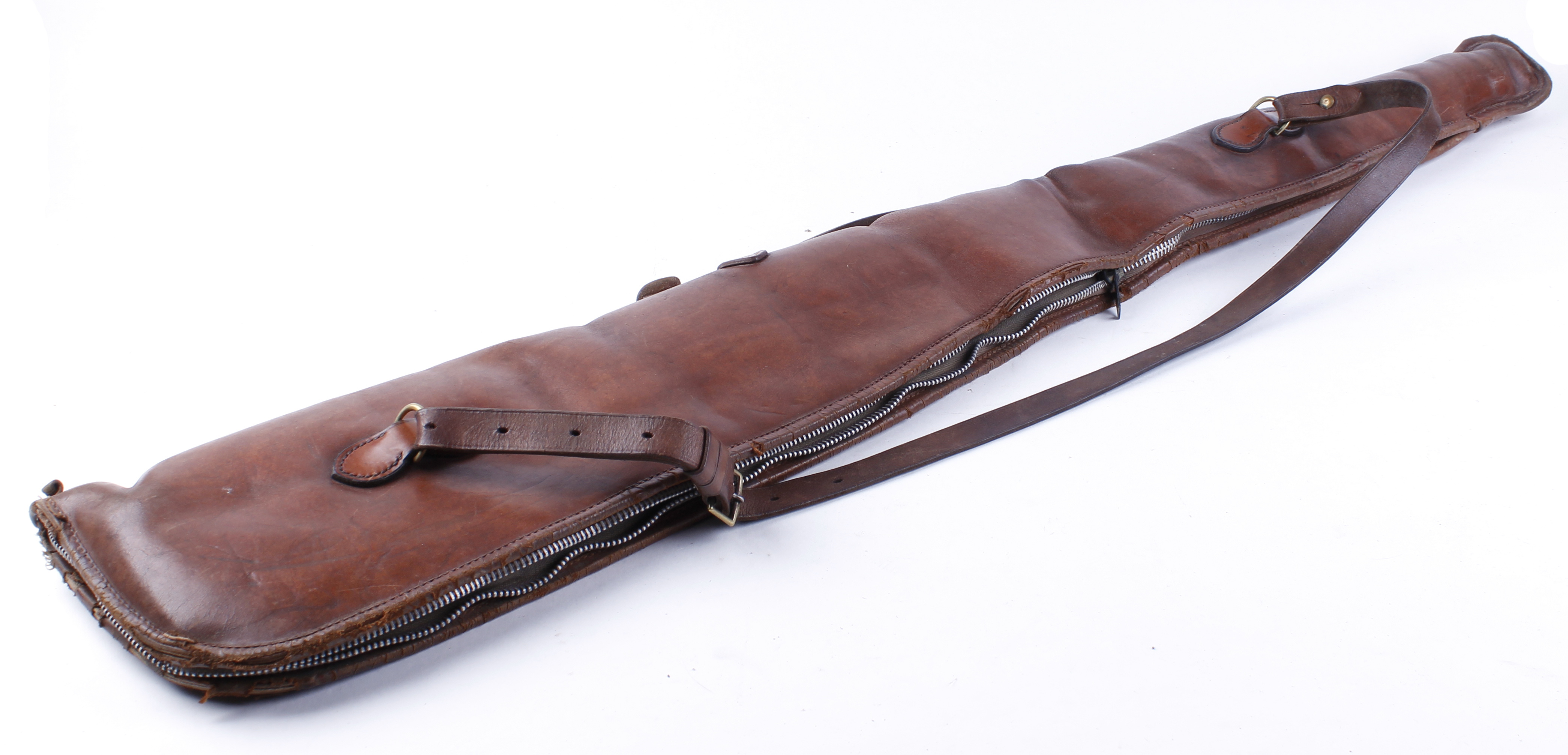 Fleece lined leather gun slip