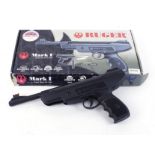 .177 Ruger (Umarex) Mk1 break barrel air pistol with cocking aid, boxed, no. 00389