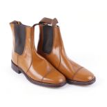 Regent, yellow tan dealer boots, size 6