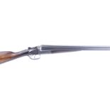 S2 12 bore boxlock ejector by William Powell & Son, 27 ins barrels, ½ & ¾, game rib with dolls