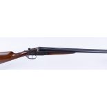 S2 12 bore sidelock ejector by Ugartechea, 27¾ ins chopper lump barrels, ¼ & full, game rib, 70mm