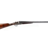 S2 12 bore sidelock ejector by Sabel, 25 ins barrels, ic & ¼, Churchill rib, polished bold