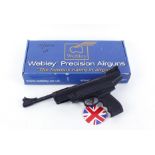 .22 Webley Typhoon break barrel air pistol with cocking aid, boxed as new, no. 011624302