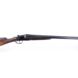 S2 12 bore sidelock non ejector, Spanish 'The Basque', 27½ ins barrels, ic & ½, 70mm chambers, plain