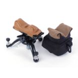 Adjustable tripod rifle rest; 'Sand bag' rifle rest (2)