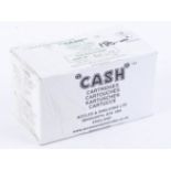 Quantity of .22 'Cash' Green Label 3 grain blank cartridges