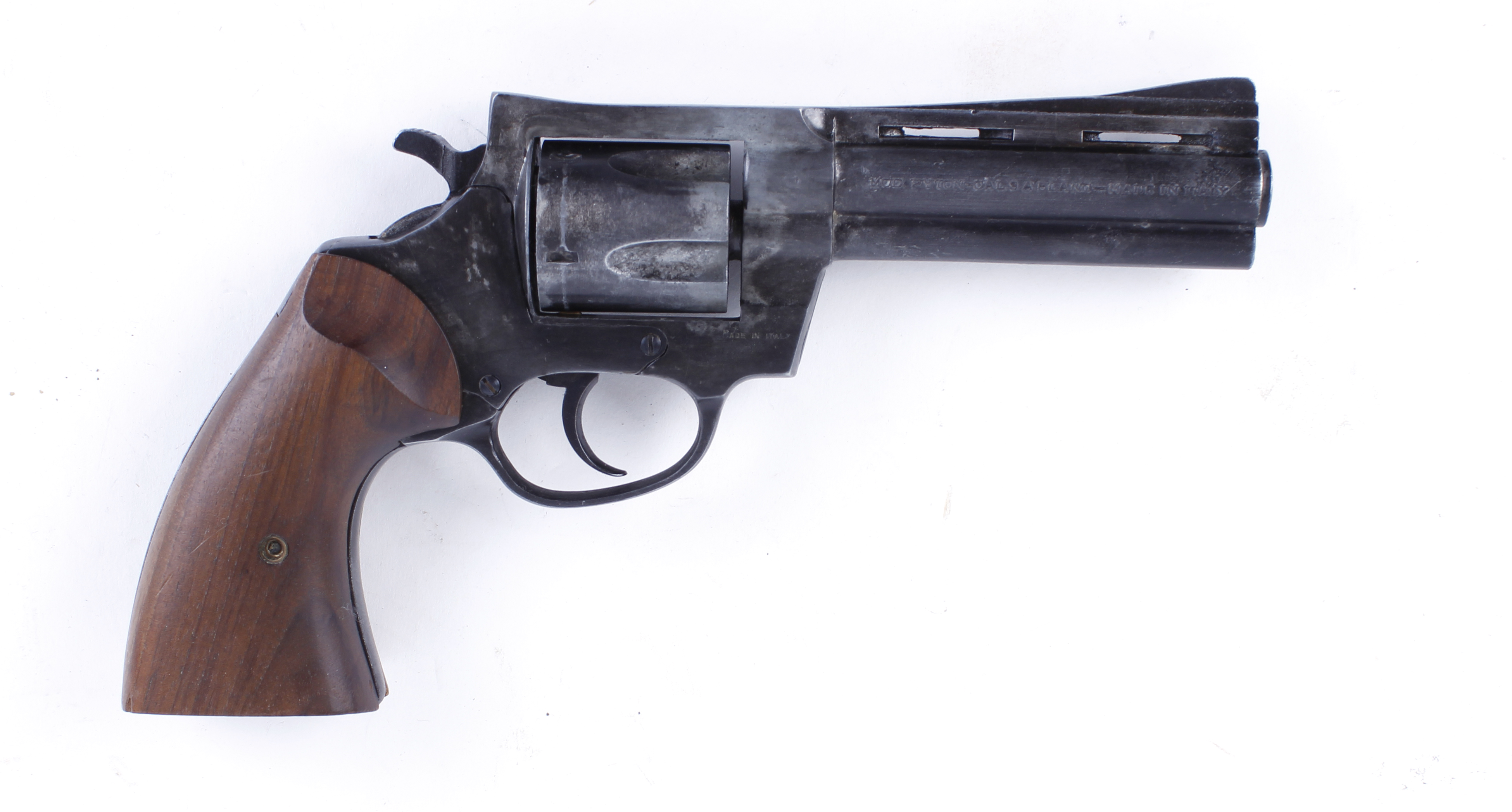 9mm Italian blank firing revolver, with tin of blanks, in hard plastic case. This Lot is offered for - Image 2 of 2