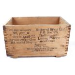 Large wooden cartridge transport box for Mallard Bros. Ltd.