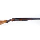 S2 12 bore Browning A1 Trap over and under, ejector, 30 ins barrels, ½ & ¼, file cut ventilated rib,