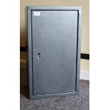 Steel ammunition/pistol security cabinet h.24 ins x w.14 ins x d.10 ins with key