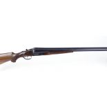 S2 10 bore boxlock non ejector by Larranaga, 32 ins barrels, game rib with bead fore and mid sights,