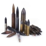 Quantity of large caliber rifle shells (all inert)