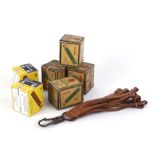 S2 147 x .410 Eley 75mm No.6 shot & Remington 3 ins No.6 shot cartridges, together with a leather
